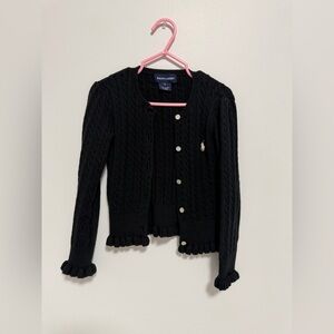 Black Cable Knit Cardigan 5 years